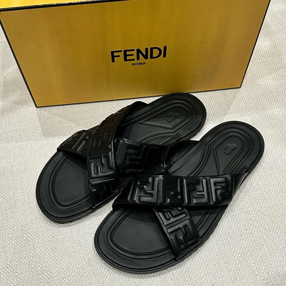 Fendi Male Slides Size 13 - Picture 1 of 4